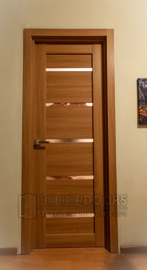 Дверь DUPLEX стекло Мателюкс в цвете Дуб золотой
